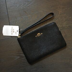 Coach Black Wallet Wristlet